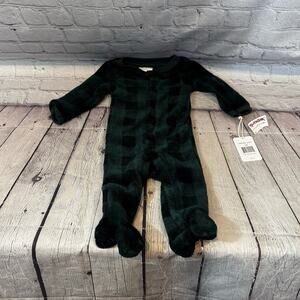 Emporio Baby Plush Plaid Baby Footie